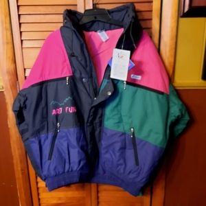 NWT k-way coat vintage Made In France M & XL